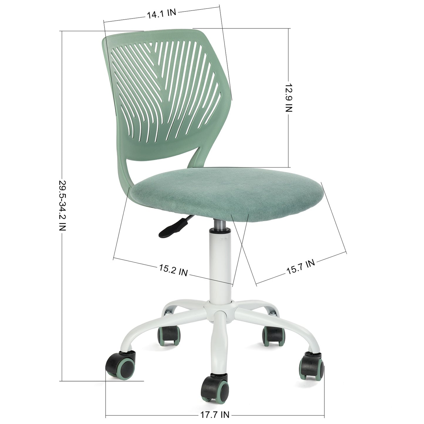 Carnation Fabric Study Chair - Morandi Colors, Ergonomic Design